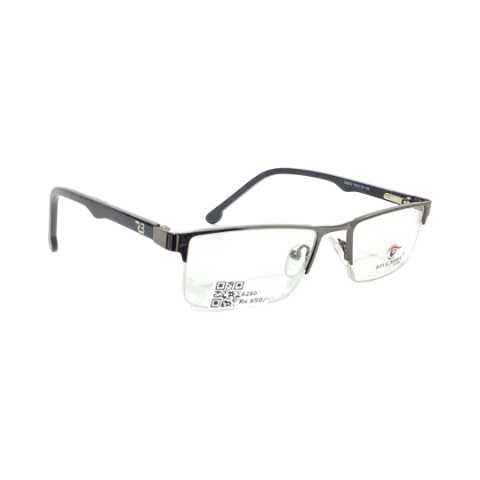 Royalberry 55809 Metal Metalic Gray Rectangle Half Frame 50