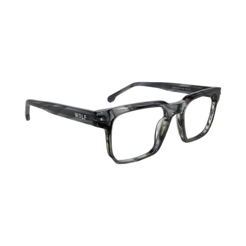 Wolfeyes Cs7118 Acetate Gray Square Full Frame 51