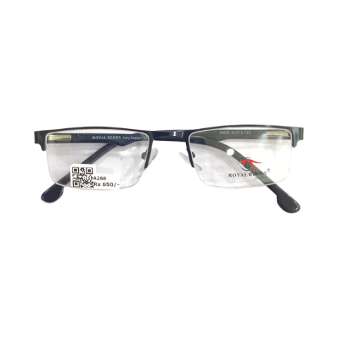 Royalberry 55809 Metal Black Rectangle Half Frame 50