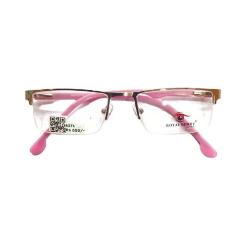 Royalberry 55809 Metal Pink Rectangle Half Frame 50