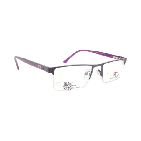 Royalberry 55807 Metal Purple Rectangle Half Frame 50