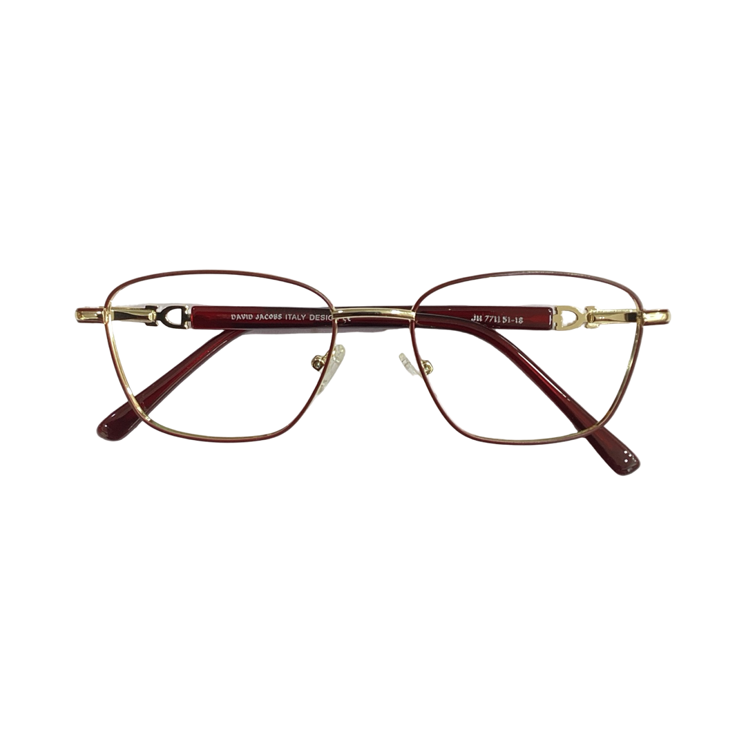 David Jacobs Jh1771 Metal Gold Brown Oval Full Frame 51