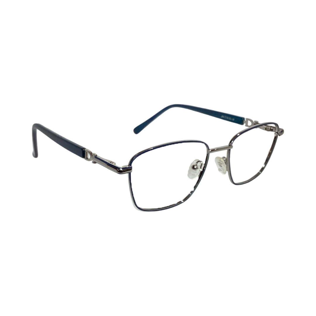 David Jacobs Jh177 Metal Metalic Gray Blue Oval Full Frame 51