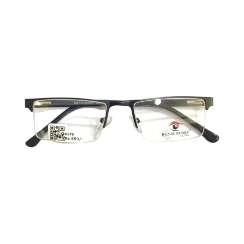 Royalberry 55807 Metal Black Rectangle Half Frame 50