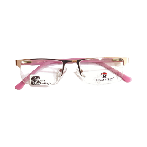 Royalberry 55807 Metal Pink Rectangle Half Frame 50