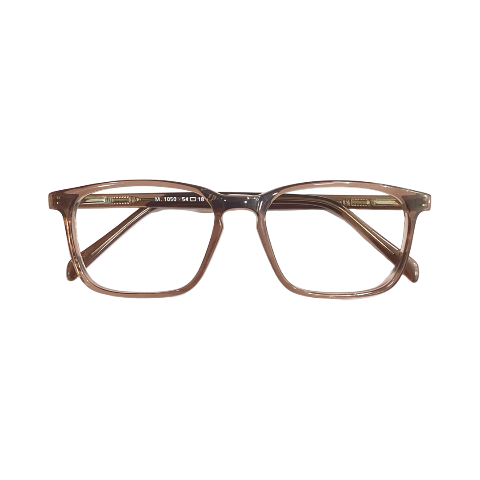 Scholar M1050 Acetate Transparent Brown Square Full Frame 54