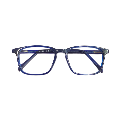 Scholar M1050 Acetate Blue Square Full Frame 54