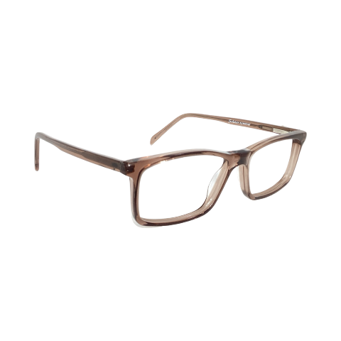 Scholar M1041 Acetate Transparent Brown Rectangle Full Frame 52