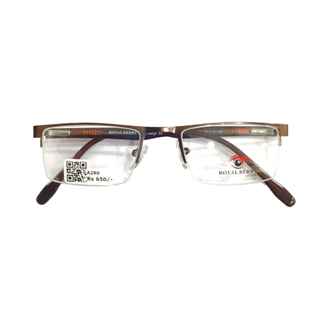 Royalberry 55806 Metal Brown Rectangle Half Frame 49