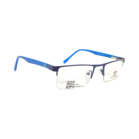 Royalberry 55806 Metal Blue Rectangle Half Frame 49
