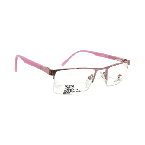 Royalberry 55806 Metal Pink Rectangle Half Frame 49