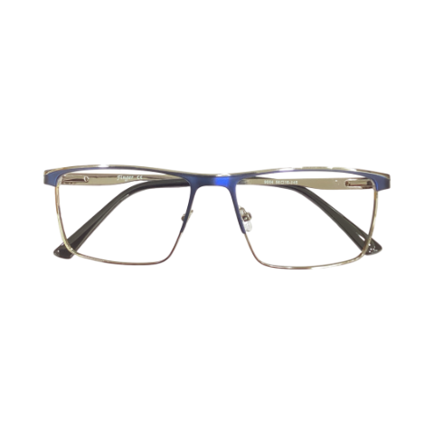 Finger 9004 Metal  Silver Blue Square Full Frame 56