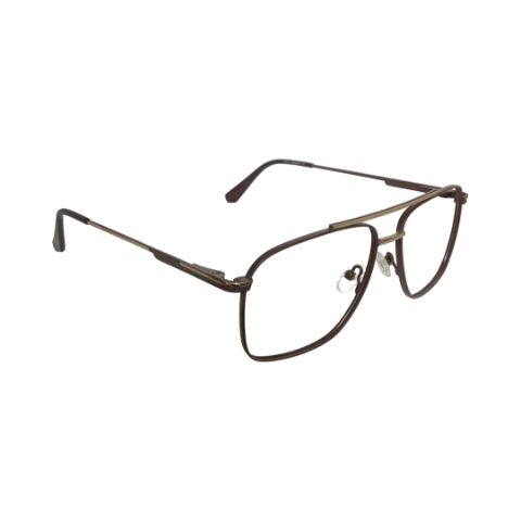 Tom Hans 93801 Metal Gold Brown Retro Full Frame 57