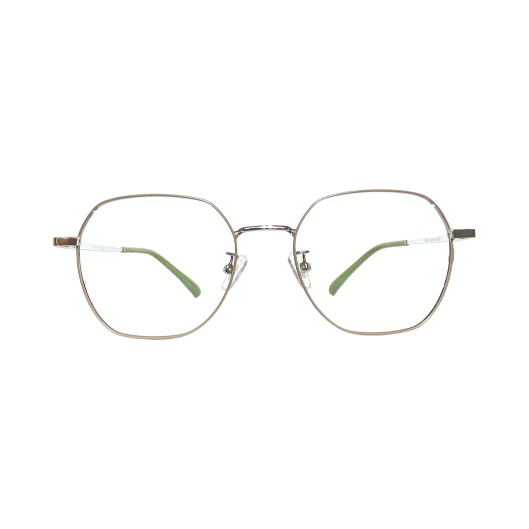 Trends 6801 Metal Silver Green Hexagon Full Frame 51