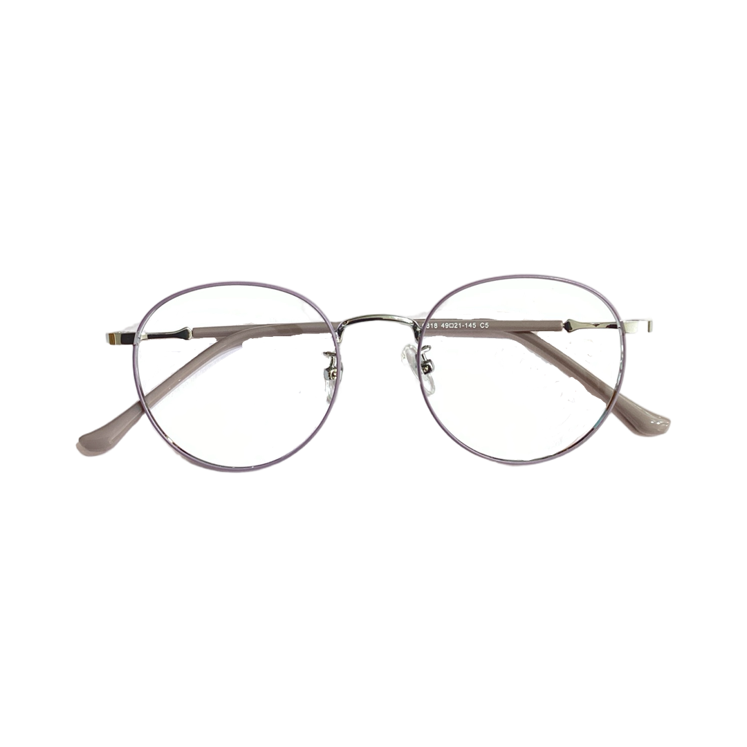Trends 6818 Metal Silver Purple Round Full Frame 49