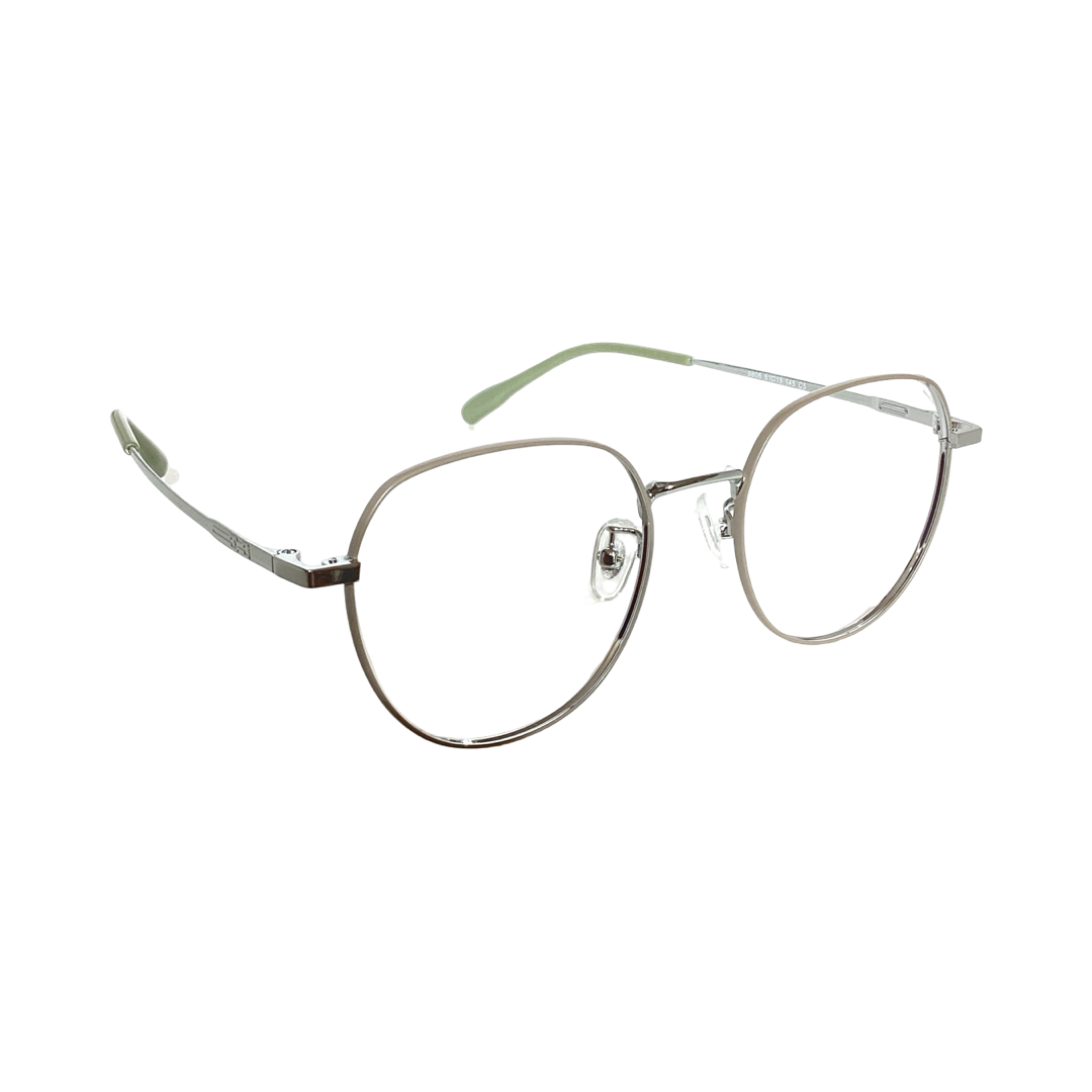 Trends 6806 Metal Silver Green Hexagon Full Frame 51