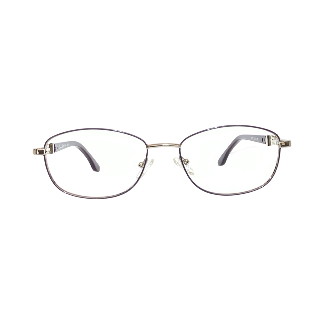 London Art 242232 Metal Silver Blue Oval Full Frame 52