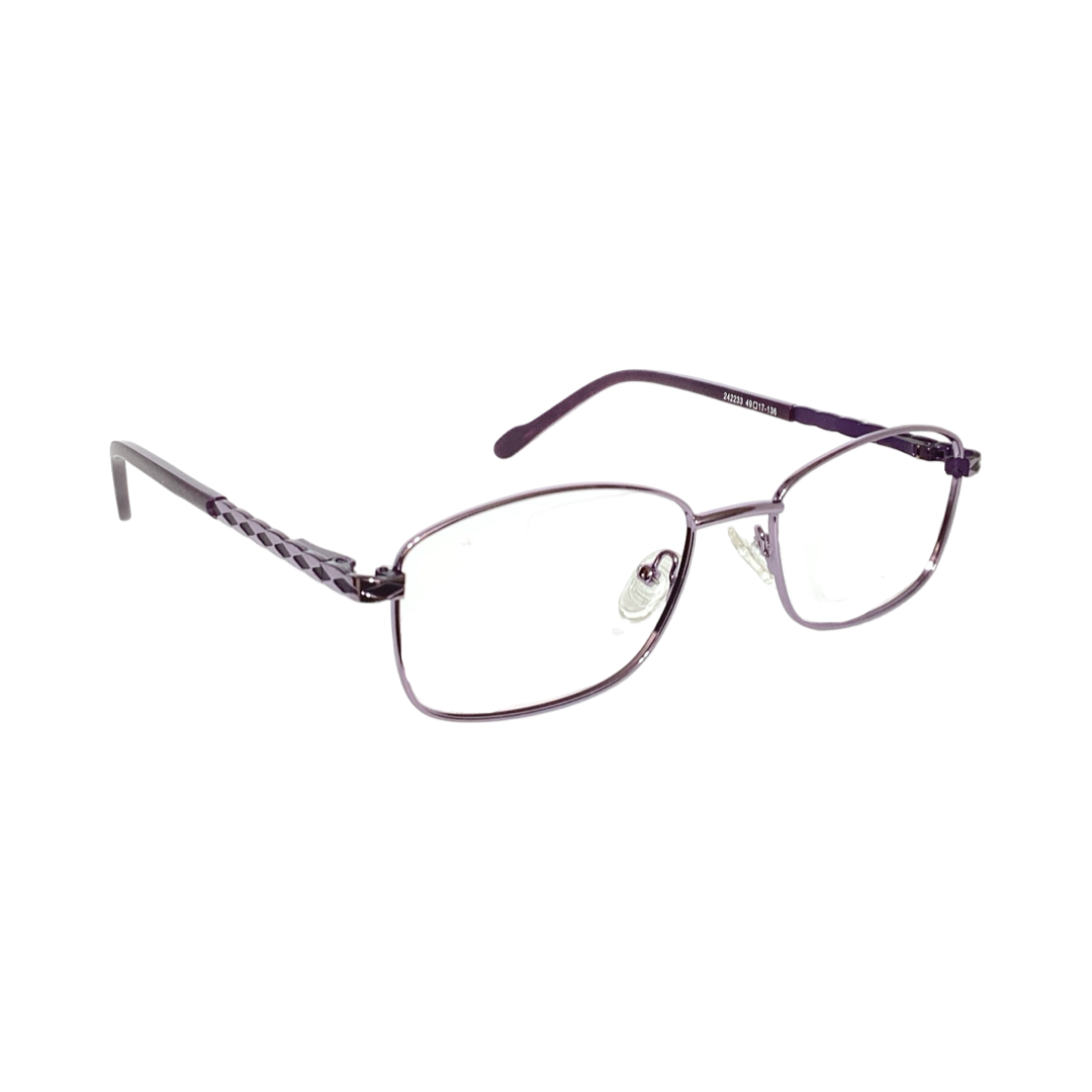 London Art 242233 Metal Purple Oval Full Frame 49