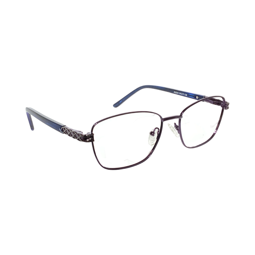 London Art 242234 Metal Purple Oval Full Frame 54