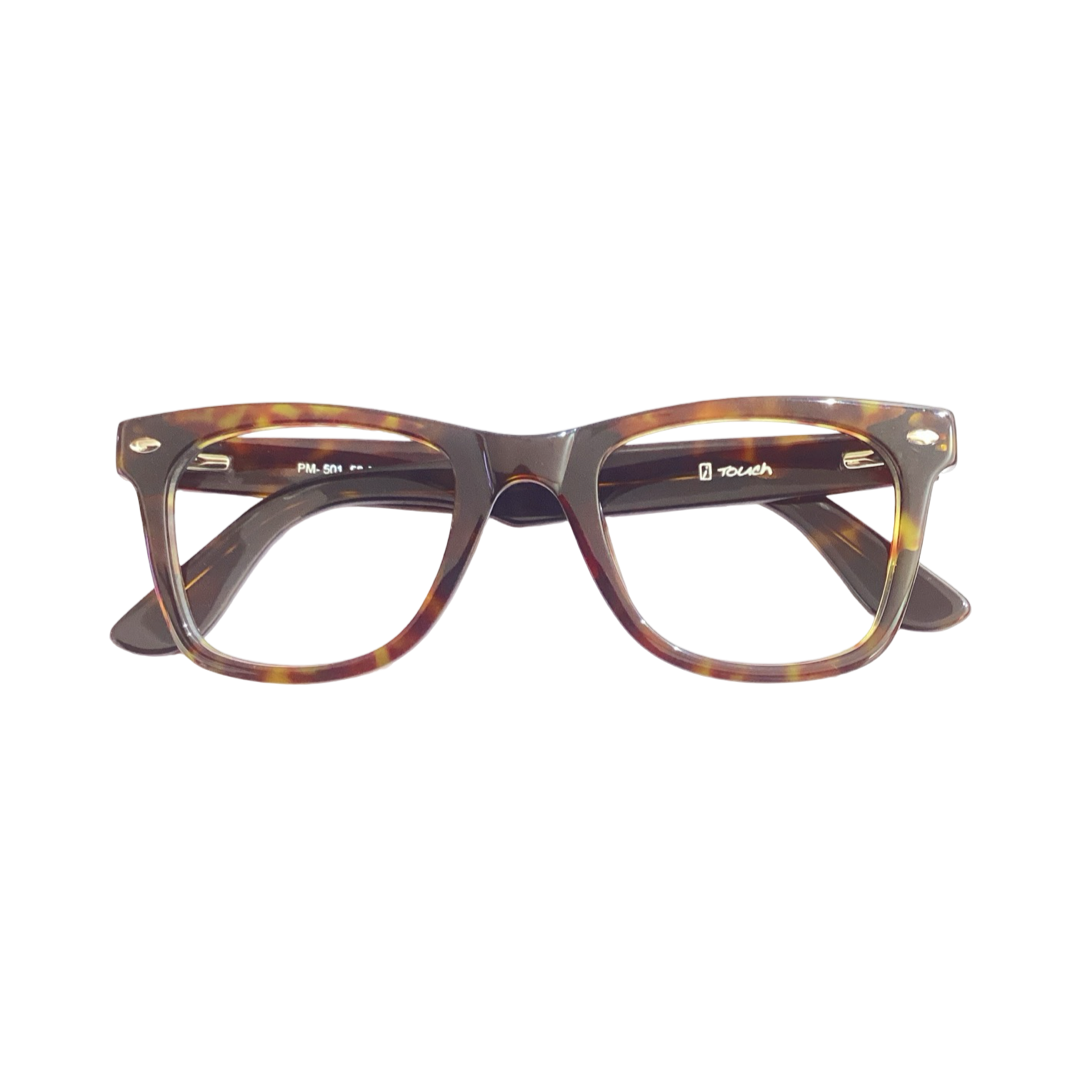 I Touch 501 Acetate Brown Wayfarer Full Frame 50