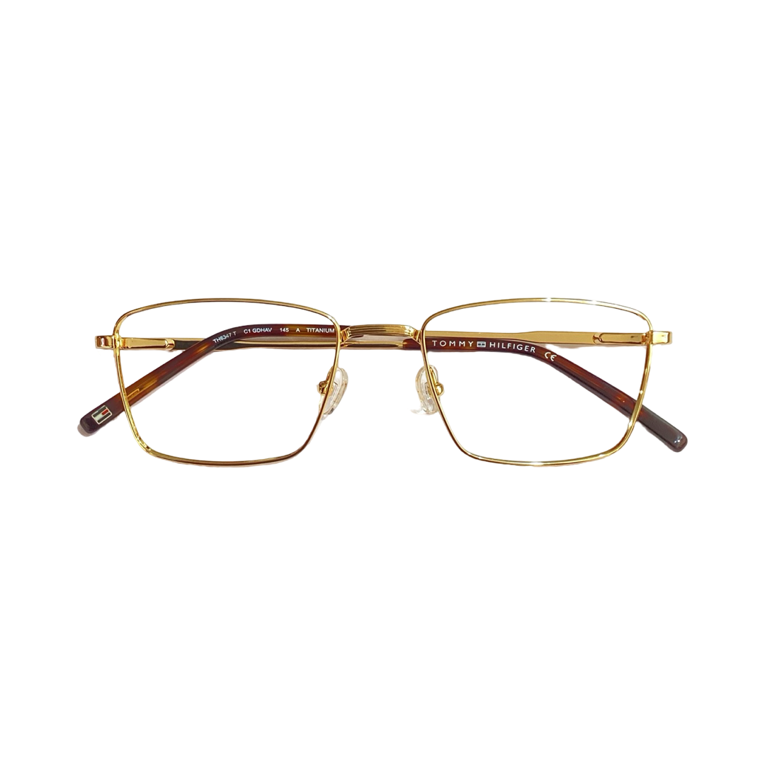 Tommy Hilfiger Th6347 Titanium Gold Square Full Frame 53