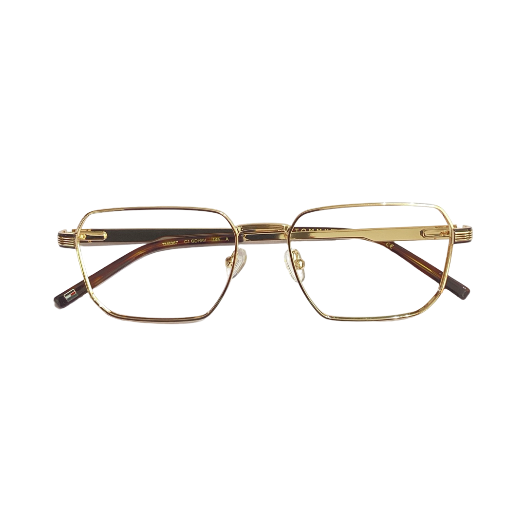 Tommy Hilfiger Th6387 Titanium Gold Square Full Frame 54