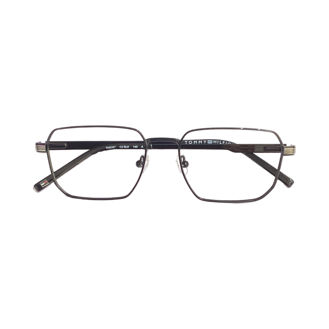 Tommy Hilfiger Th6387 Titanium Black Square Full Frame 54