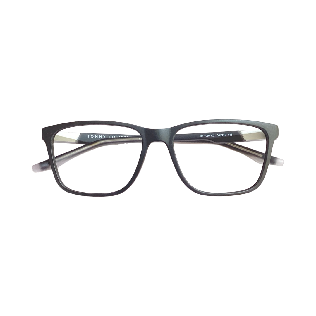 Tommy Hilfiger Th1097 Tr Flexi Black Square Full Frame 54
