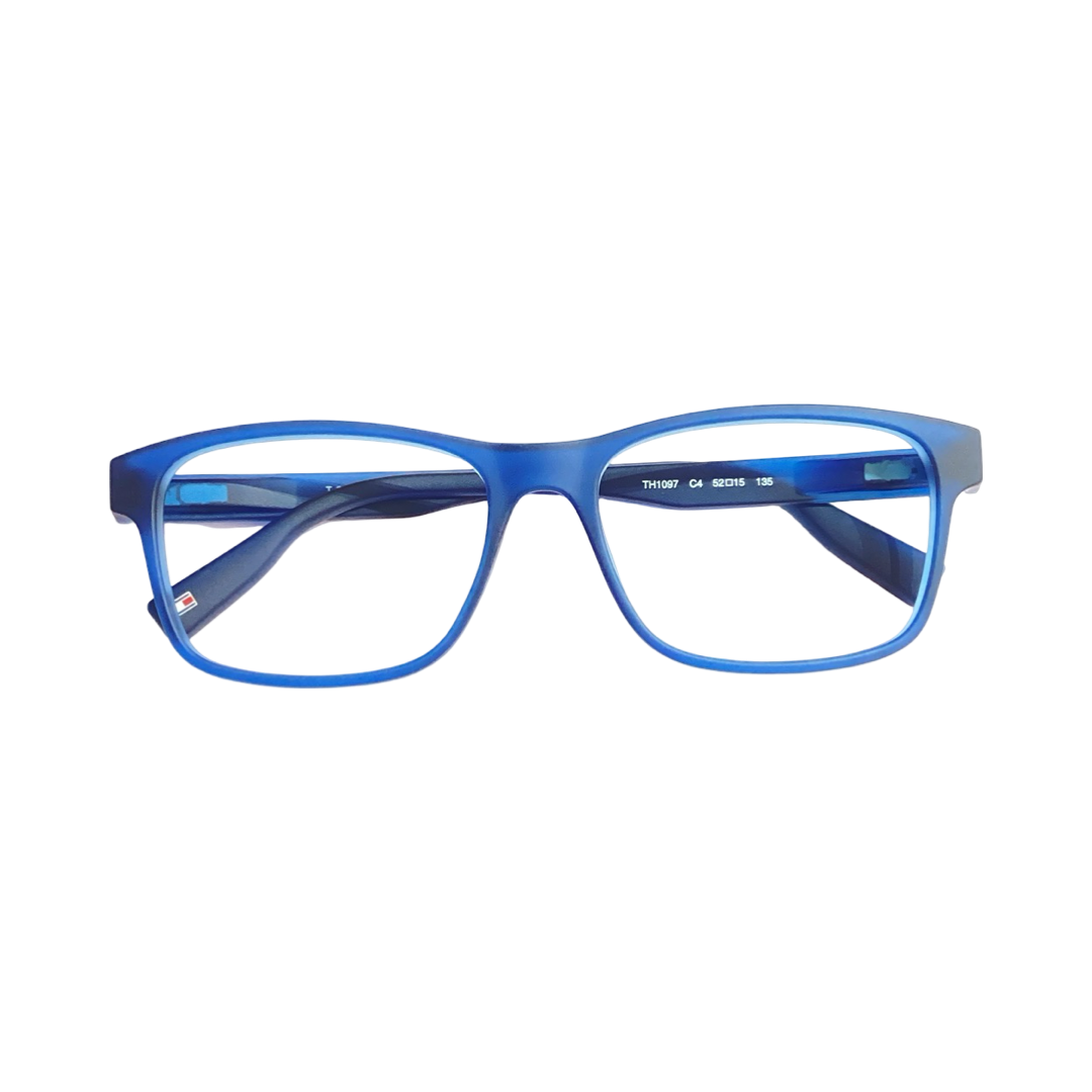 Tommy Hilfiger Th1097k Tr Flexi Blue Rectangle Full Frame 52