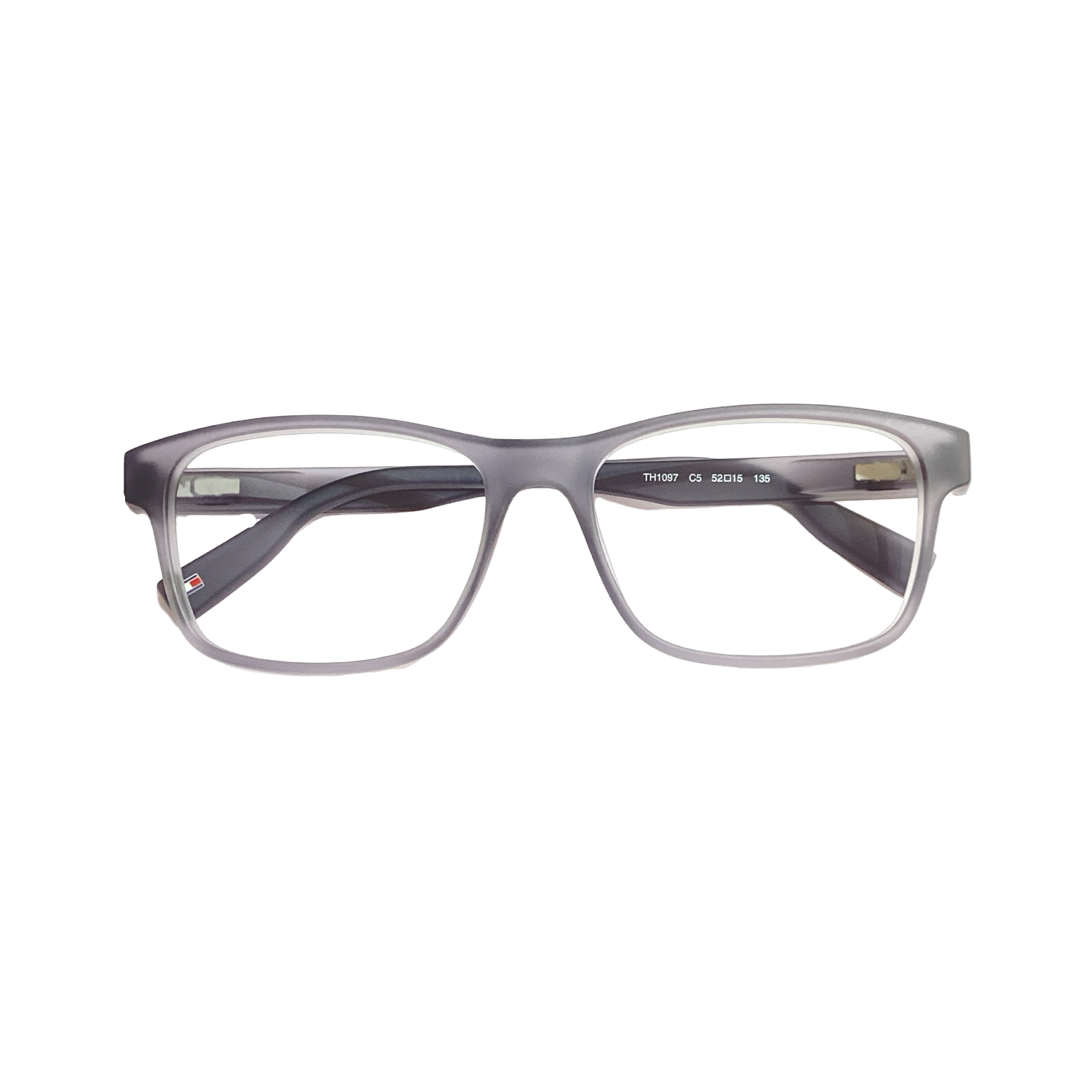 Tommy Hilfiger Th1097k Tr Flexi Gray Rectangle Full Frame 52