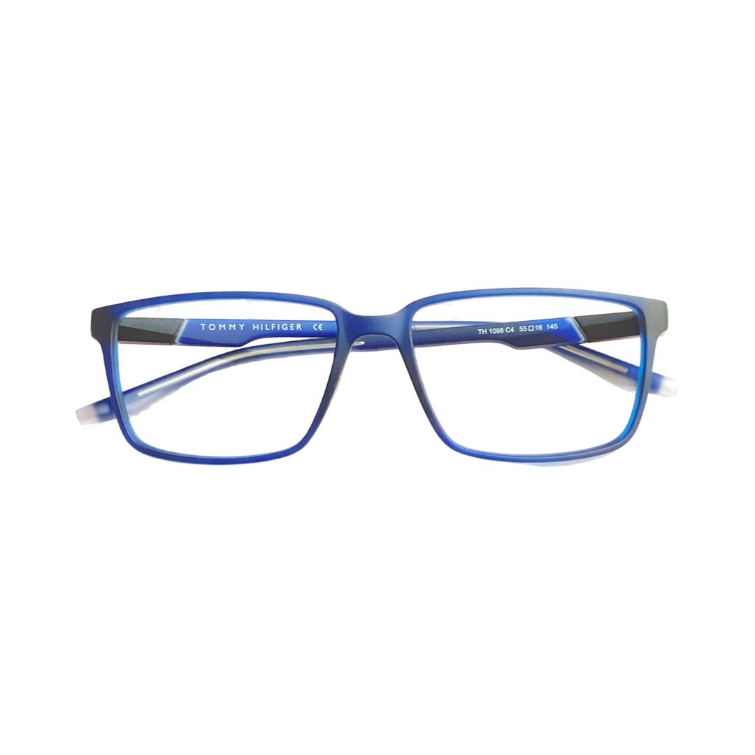 Tommy Hilfiger Th1098 Tr Flexi Blue Rectangle Full Frame 55