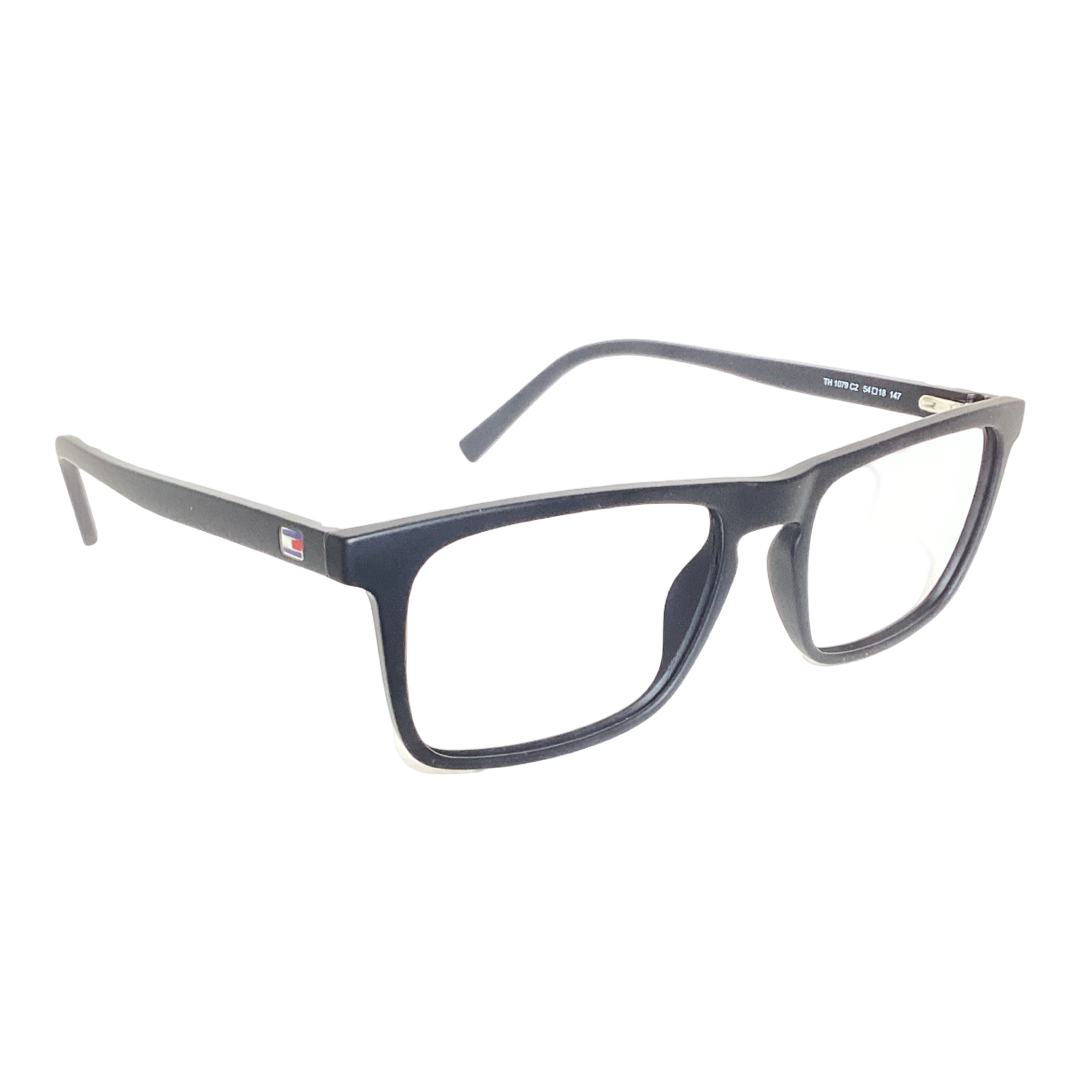 Tommy Hilfiger Th1079 Metal Black Rectangle Full Frame 54