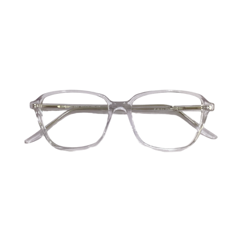 PG M9064 Acetate Cristal White Cat Eyes Full Frame 48