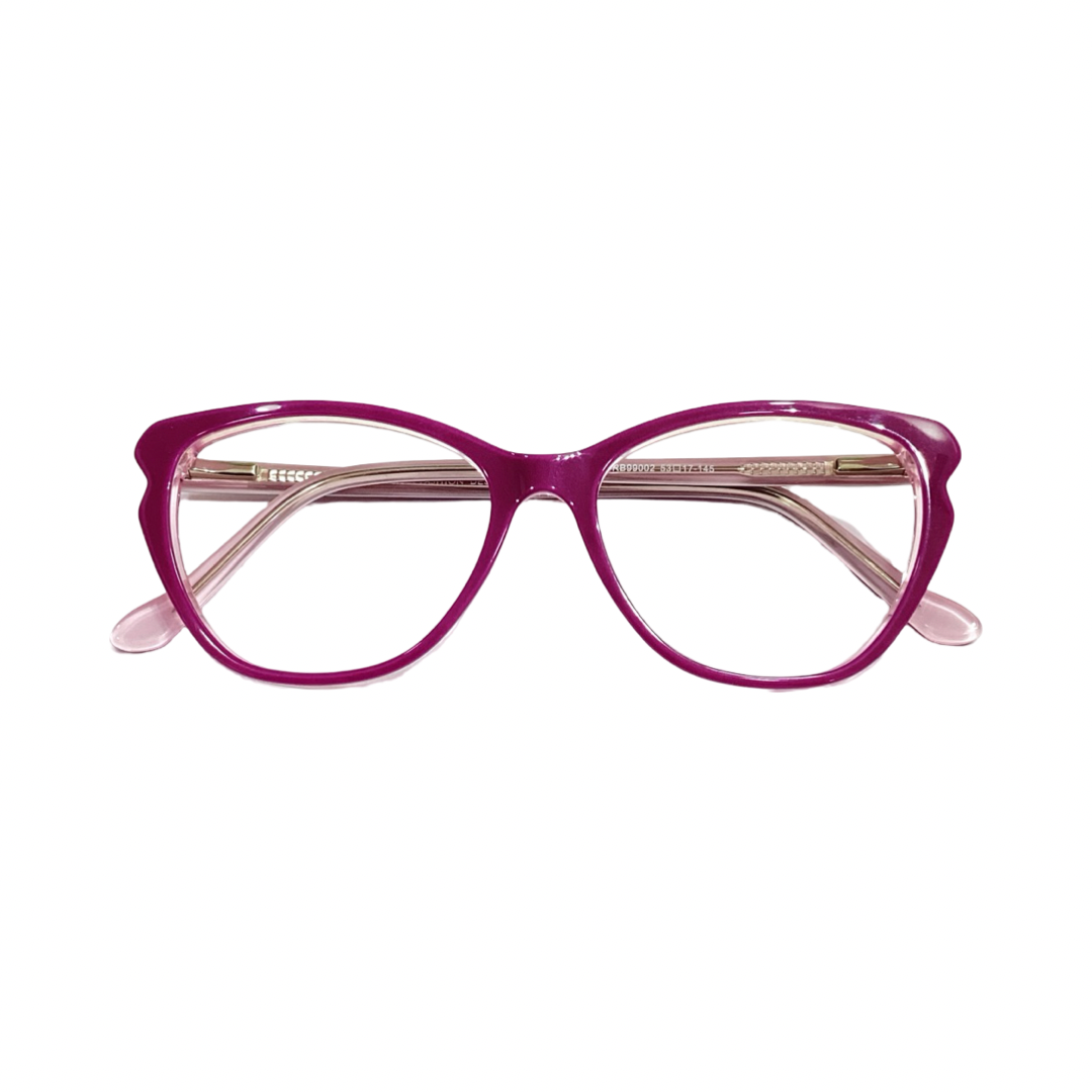 Playereyes Rb99002 Acetate Pink Cat Eyes Full Frame 53