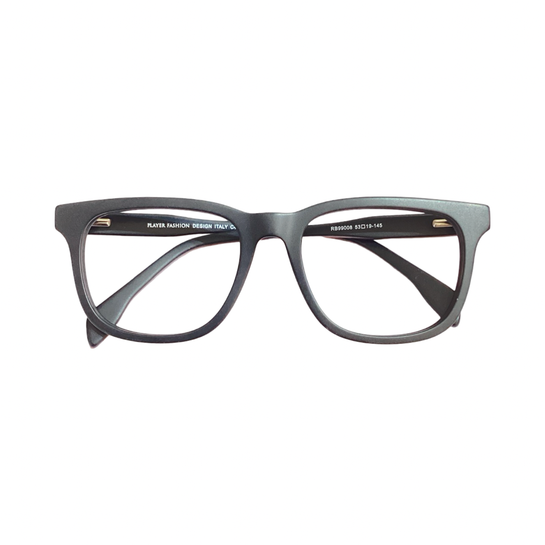 Playereyes Rb99008 Acetate Matt Black Square Full Frame 53