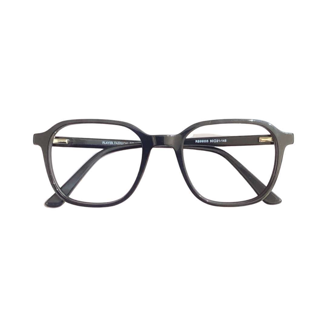 Playereyes Rb99005 Acetate Black Red Hexagon Full Frame 50