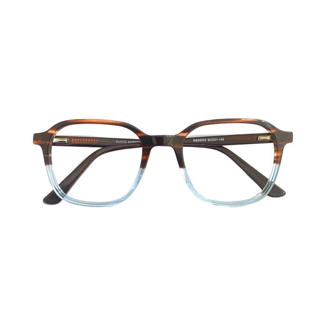 Playereyes Rb99005 Acetate Gredient Blue Hexagon Full Frame 50