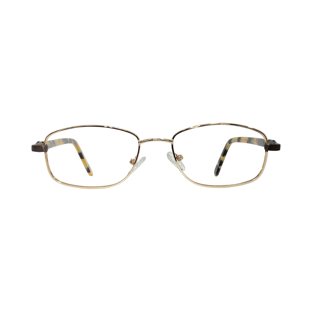 Parkline 930108 Metal Gold Oval Half Frame 50
