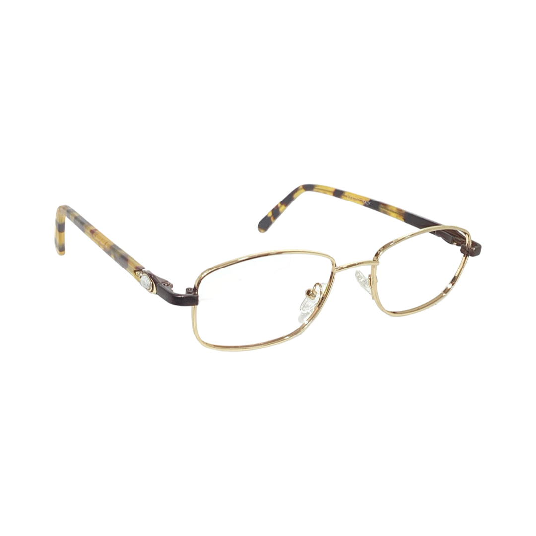 Parkline 930108 Metal Gold Oval Half Frame 50