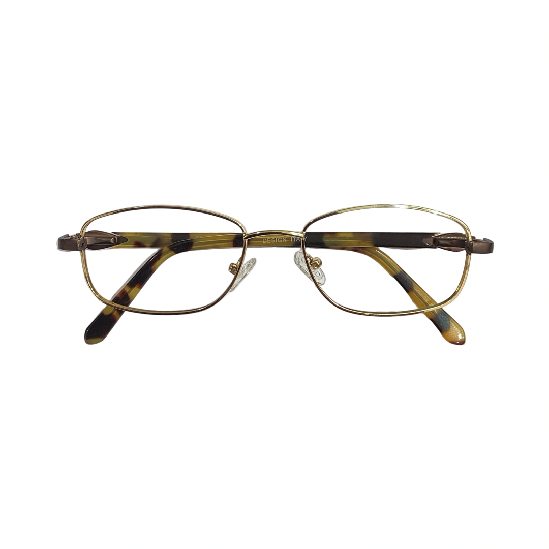 Parkline 930108 Metal Gold Oval Half Frame 50