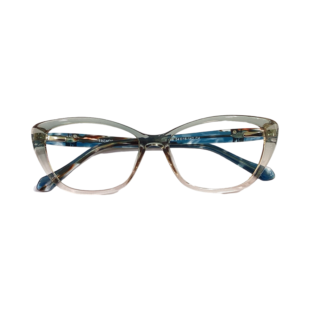 Trends Le1146 Tr Flexi Gred Green Cat Eyes Full Frame 54