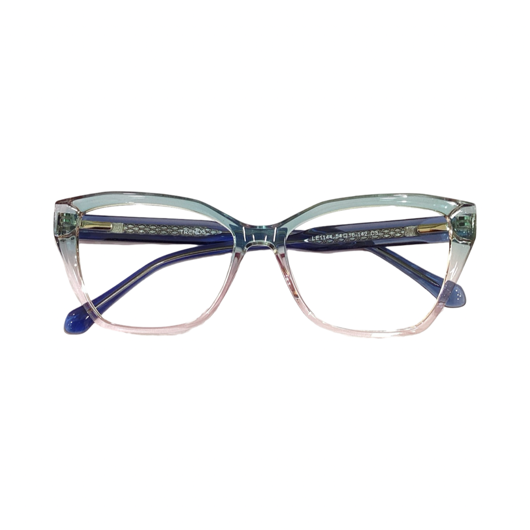 Trends Le1144 Tr Flexi Green Cat Eyes Full Frame 54