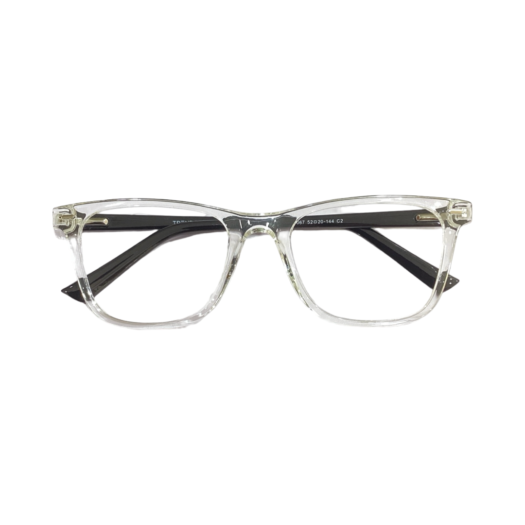 Trends 7067 Tr Flexi Cristal White Wayfarer Full Frame 52