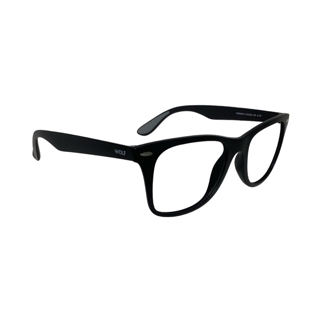Wolfeyes We88003 Tr Flexi Black Wayfarer Full Frame 53