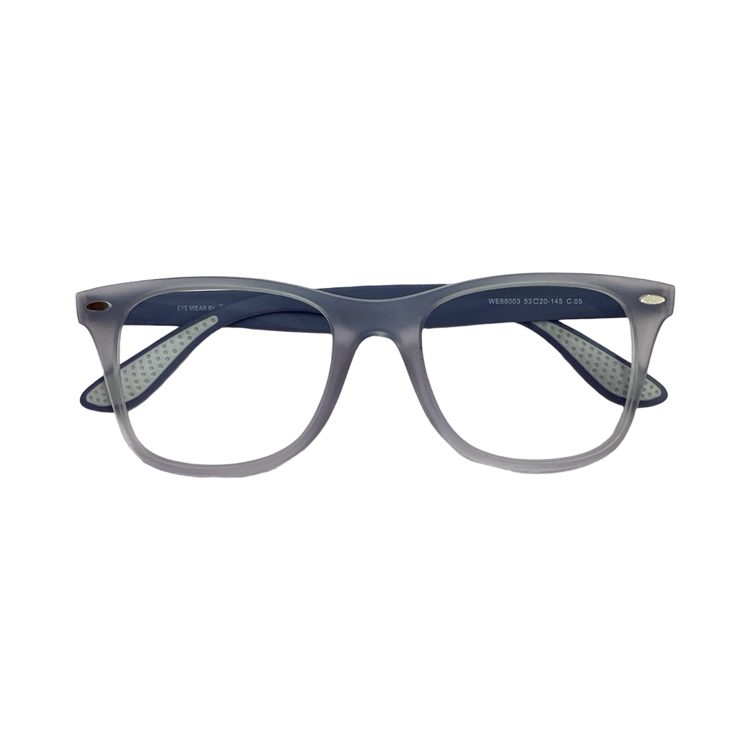Wolfeyes We88003 Tr Flexi Sky Blue Wayfarer Full Frame 53