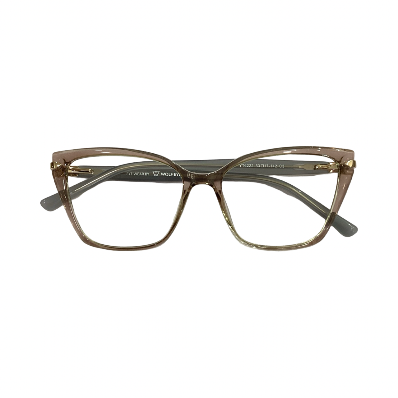 Wolfeyes Yt6222 Tr Flexi Brown Cat Eyes Full Frame 53