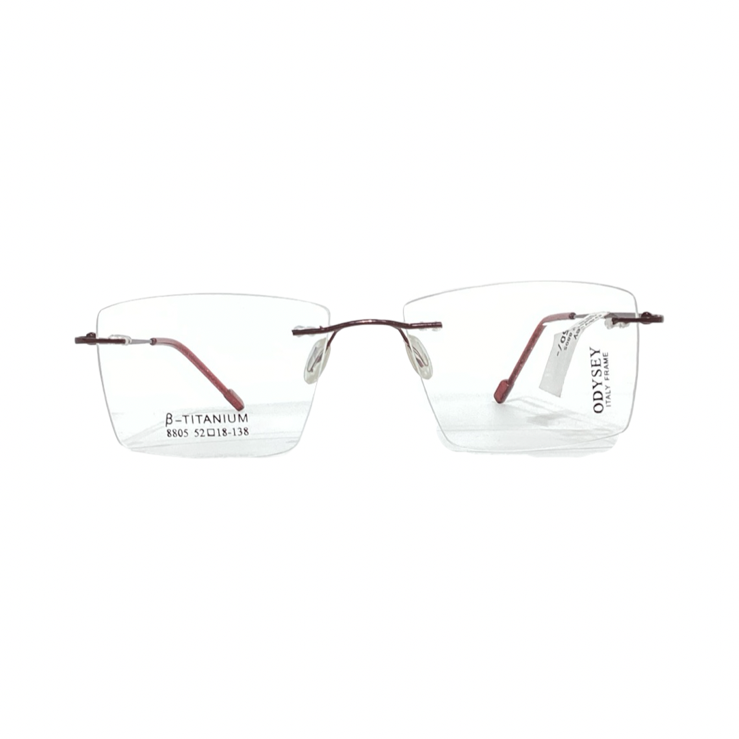 Odysey 8805 Metal Marron Square Rimless 52