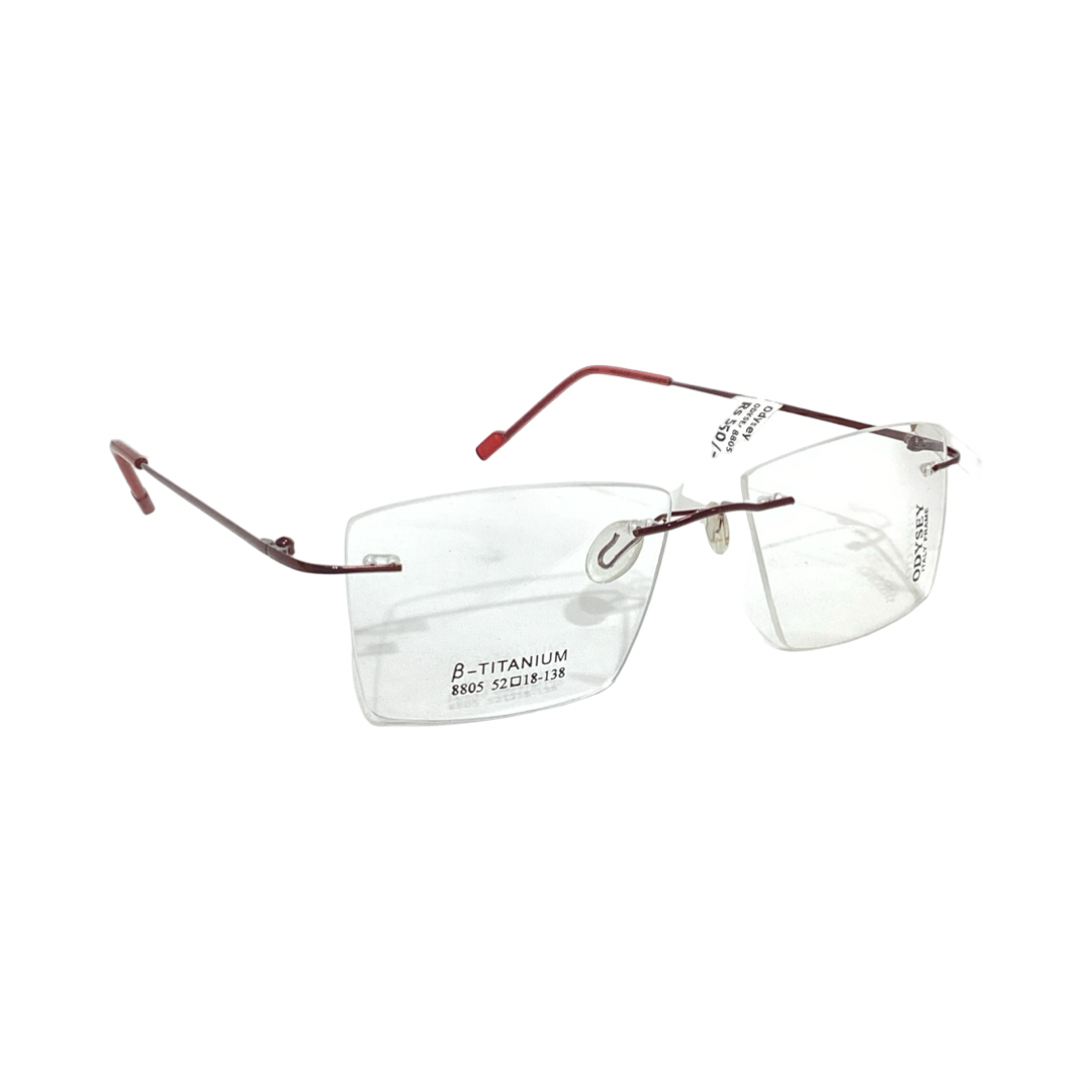 Odysey 8805 Metal Marron Square Rimless 52