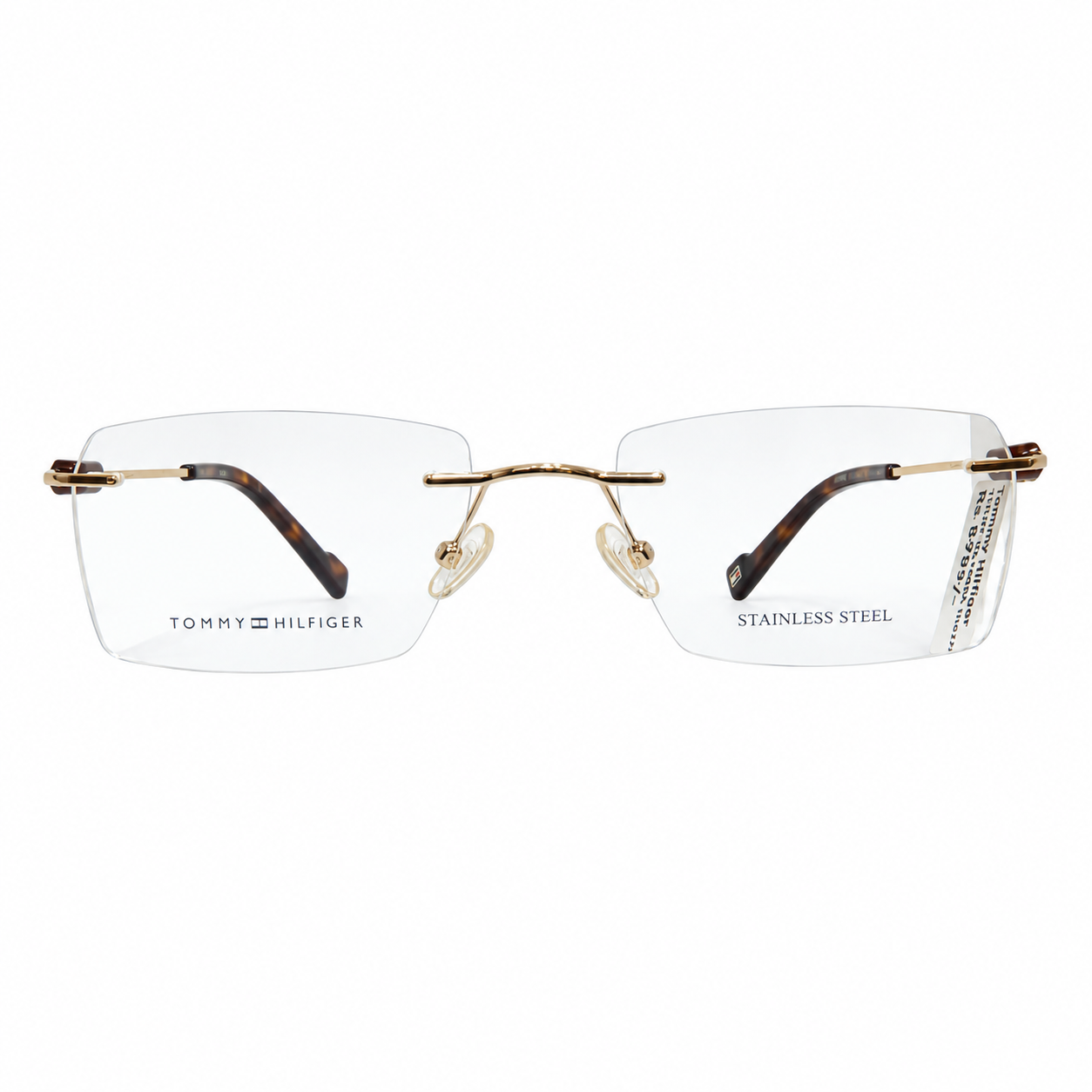 Tommy Hilfiger TH6279 Titanium Gold Square Rimless 53