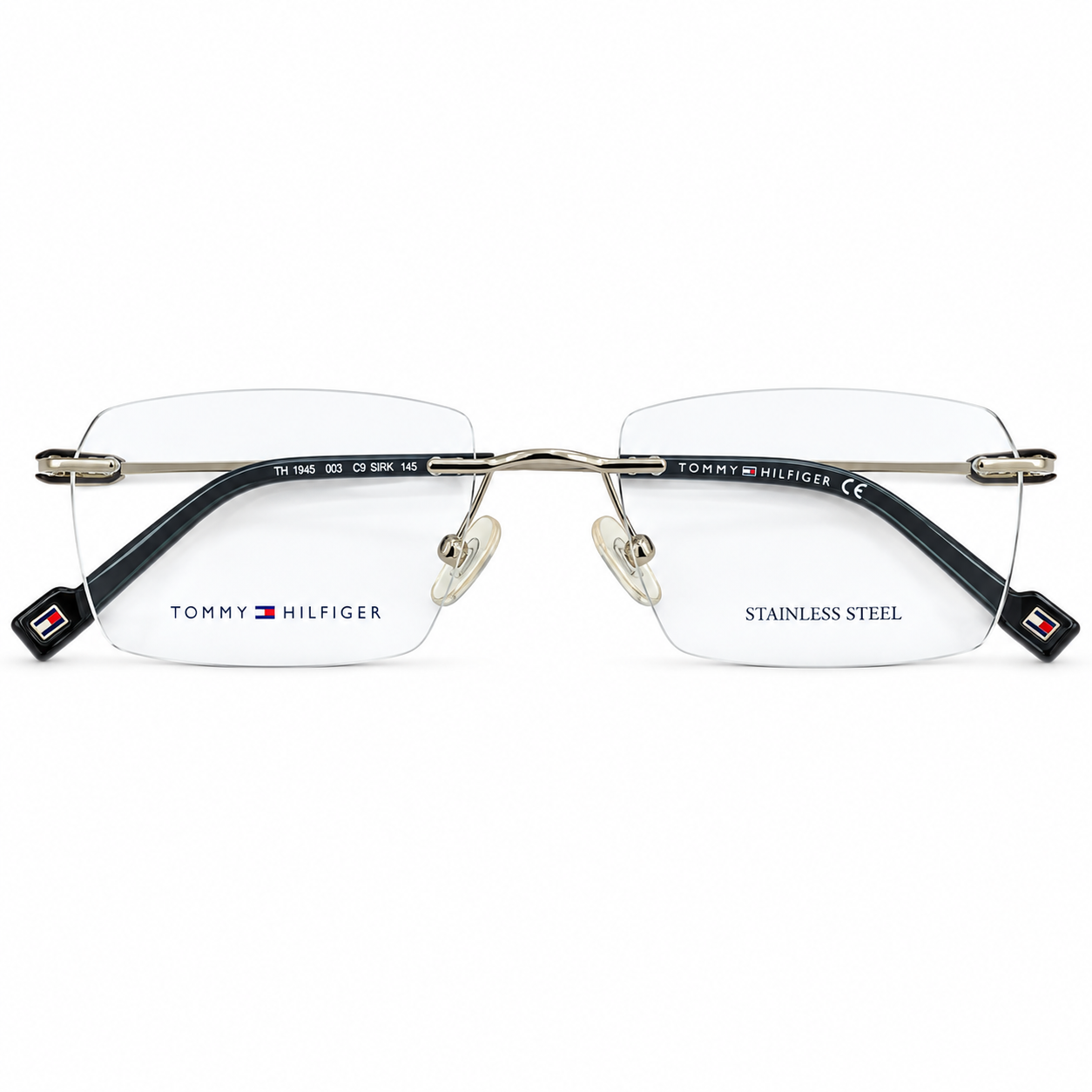 Tommy Hilfiger TH6279 Titanium Silver Square Rimless 53
